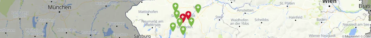 Kartenansicht für Apotheken-Notdienste in der Nähe von Niederthalheim (Vöcklabruck, Oberösterreich)